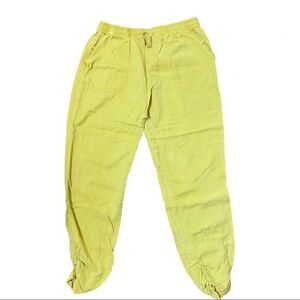 Thread + Supply Womens Jogger Size L Monarch Gold Yellow Pull On Lyocell